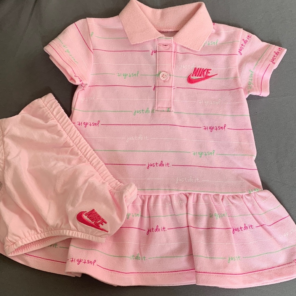 Nike pink dress 6 months for babygirl